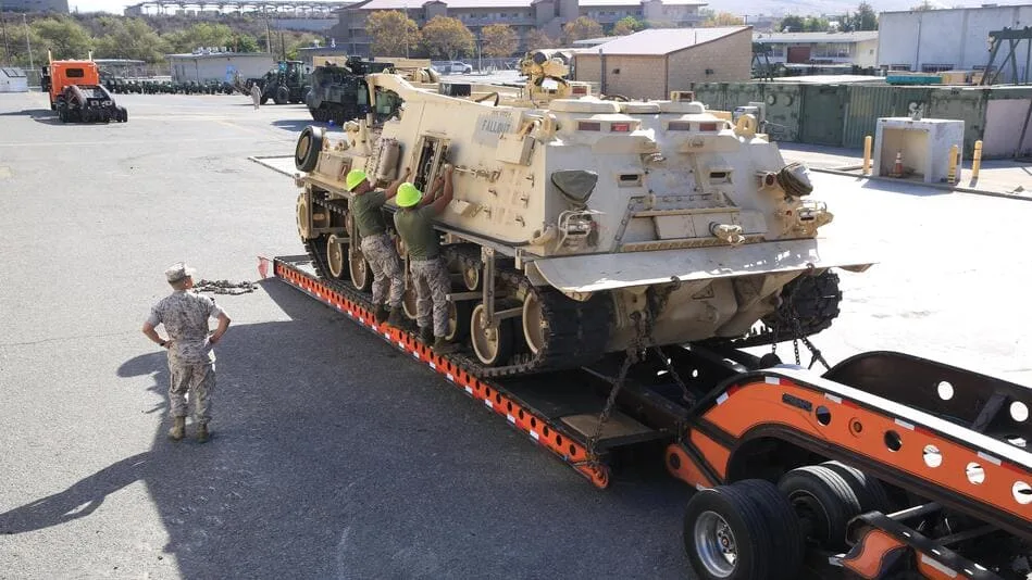 Military equipment auto transportation services across the usa