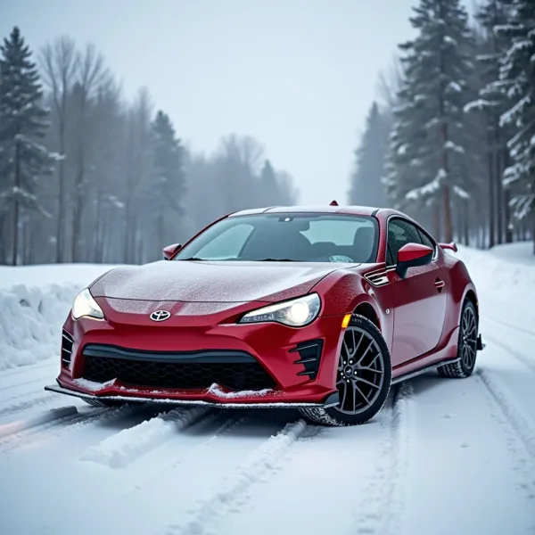 Toyota car transport during the snowbird